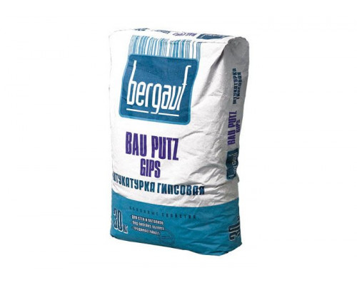Штукатурка гипсовая Бергауф Бау Путц Гипс (Bergauf Bau Putz Gips), 30кг шт